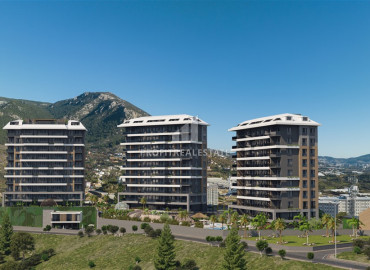 Квартиры разных планировок, 71-120м², в строящемся элитном комплексе, на начальном этапе строительства в районе Кестель, Алания ID-12472 фото-5