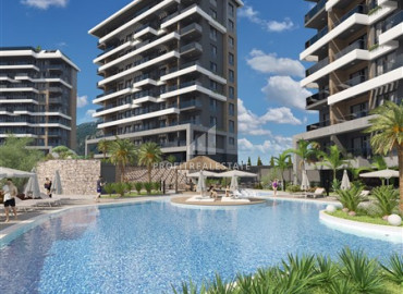 Apartment of different layouts, 71-120m², in an elite residence under construction, at the initial stage of construction in Kestel, Alanya ID-12472 фото-8