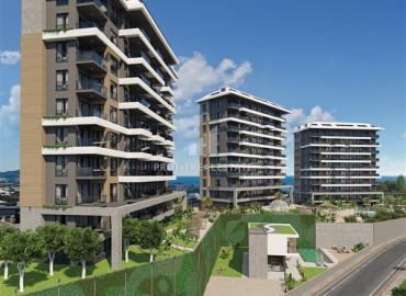 Квартиры разных планировок, 71-120м², в строящемся элитном комплексе, на начальном этапе строительства в районе Кестель, Алания ID-12472 фото-9