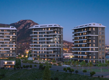 Квартиры разных планировок, 71-120м², в строящемся элитном комплексе, на начальном этапе строительства в районе Кестель, Алания ID-12472 фото-17