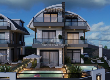 New project of a residence of luxury villas 700m from the Incekum beach in Avsallar ID-6859 фото-3