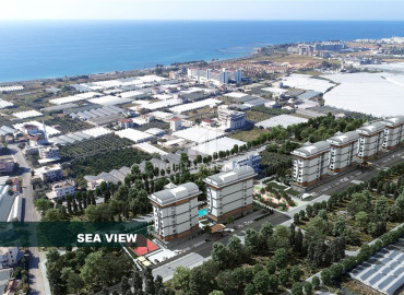 Large-scale investment project with a sea view in installments, 700 meters from the beach, Payallar, Alanya, 66-285 m2 ID-12507 фото-3