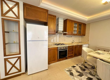 Фешенебельные трехкомнатные апартаменты на первой береговой линии, с роскошным интерьером и видом на море в Махмутларе, Аланья ID-12630 фото-11