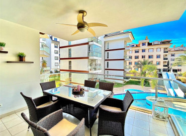 Stylish furnished two bedroom apartment 115 m2, in a residence with developed facilities, in Oba, Alanya ID-12759 фото-4