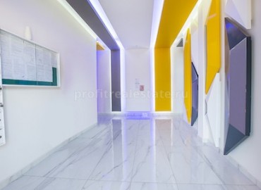 Квартира планировки 1+1 в новом современном комплексе с турецким хамамом на высоком этаже в Махмутларе, Алания, 65 кв.м. ID-0983 фото-3