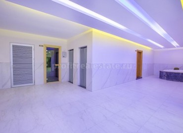 Квартира планировки 1+1 в новом современном комплексе с турецким хамамом на высоком этаже в Махмутларе, Алания, 65 кв.м. ID-0983 фото-4