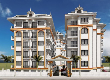 Двухкомнатная квартира, 49м², в комплексе премиум класса на этапе строительства в центре Алании, 550м от пляжа Кейкубат ID-12800 фото-1