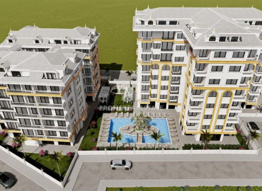 Двухкомнатная квартира, 49м², в комплексе премиум класса на этапе строительства в центре Алании, 550м от пляжа Кейкубат ID-12800 фото-6