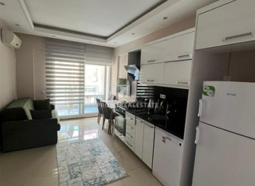 Стильная меблированная двухкомнатная квартира 50 м2, в 300 метрах от пляжа Клеопатра, в центре Аланьи ID-12828 фото-3