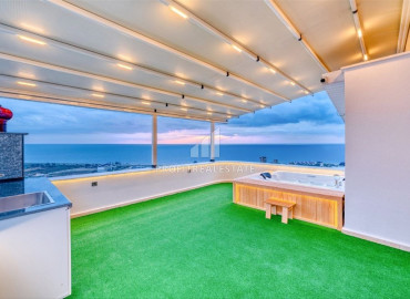 Трехэтажная вилла с дизайнерским интерьером и видом на море, Демирташ, Аланья, 300 м2 ID-12827 фото-35