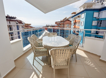 Luxury three bedroom penthouse 200 m2, with panoramic sea views, Tosmur, Alanya ID-12832 фото-15