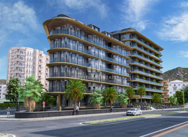 New apartment 1 + 1, in a residence under construction, just 350 meters from the sea, Alanya center, 57 m2 ID-12844 фото-4