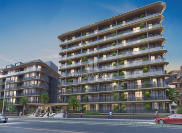 New apartment 1 + 1, in a residence under construction, just 350 meters from the sea, Alanya center, 57 m2 ID-12844 фото-6