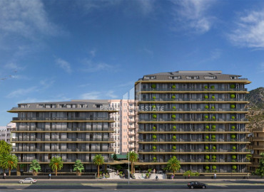 Новая квартира 1+1, в строящейся резиденции, всего в 350 метрах от моря, центр Аланьи, 57 м2 ID-12844 фото-7