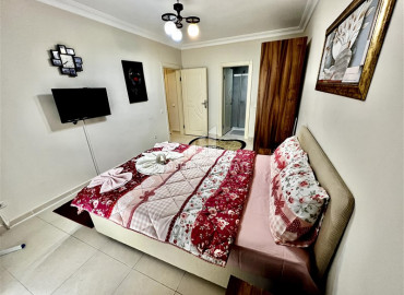 Стильная меблированная трёхкомнатная квартира 105 м2, в 500 метрах от моря в Махмутларе, Аланья ID-12869 фото-12