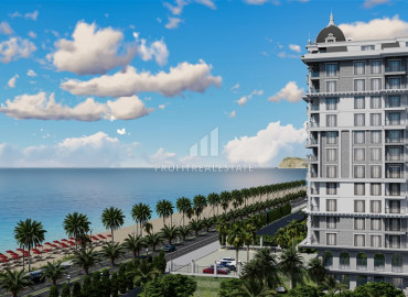 Элитная недвижимость на начальном этапе строительства на берегу Средиземного моря в Махмутларе, Алания, 62-98м² ID-12881 фото-9