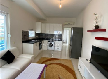 Bright one bedroom furnished apartment 65m2, with sea views, 100 meters from the beach in Kestel, Alanya ID-12896 фото-5