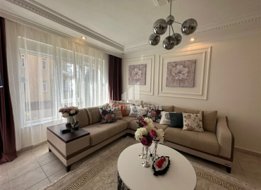 Furnished two bedroom apartment 100 m2, with a designer interior, 250 meters from the sea, Oba, Alanya ID-12943 фото-3