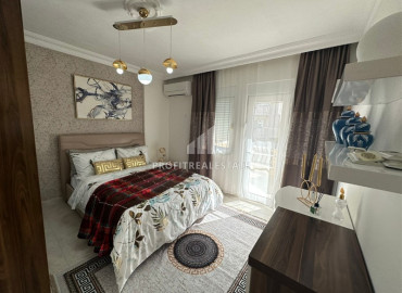 Furnished two bedroom apartment 100 m2, with a designer interior, 250 meters from the sea, Oba, Alanya ID-12943 фото-15