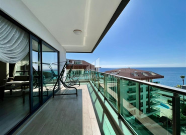 Luxury furnished penthouse 290 m2, with panoramic sea views, with a jacuzzi and a separate kitchen, Kargicak, Alanya ID-12961 фото-7
