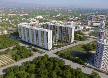 Масштабный элитный комплекс в районе Арпачбахшиш, Мерсин, на начальном этапе строительства с беспроцентной рассрочкой ID-12982 фото-3