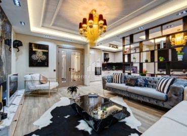 Элегантная четырехкомнатная квартира, 125м², в комфортабельном комплексе района Акдениз, Мезитли ID-12985 фото-2