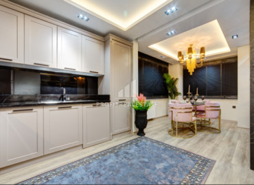Элегантная четырехкомнатная квартира, 125м², в комфортабельном комплексе района Акдениз, Мезитли ID-12985 фото-5