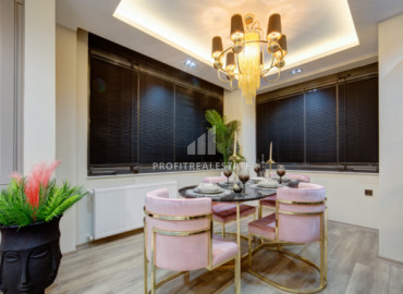 Элегантная четырехкомнатная квартира, 125м², в комфортабельном комплексе района Акдениз, Мезитли ID-12985 фото-9