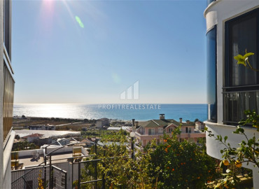 Three-storey furnished villa at an attractive price, with panoramic sea views, in Demirtas, Alanya ID-12989 фото-2