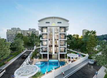Investment property under project, Oba, Alanya, 56-135 m2 ID-12991 фото-6