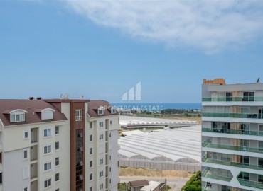 Elegant furnished penthouse 120 m2, with sea views, in a residence with a wide facilities, in Avsallar, Alanya ID-13009 фото-15