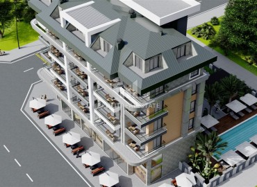 New investment project in installments, 100 meters from the sea, in the center of the prestigious Kargicak area, Alanya, 61-149 m2 ID-13011 фото-9