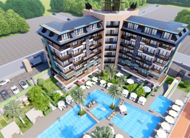A profitable investment project in installments, on the first coastline, in the center of the prestigious Kargicak area, Alanya, 58-121 m2 13012 ID-13012 фото-4
