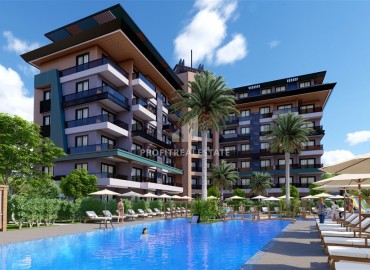 A profitable investment project in installments, on the first coastline, in the center of the prestigious Kargicak area, Alanya, 58-121 m2 13012 ID-13012 фото-7