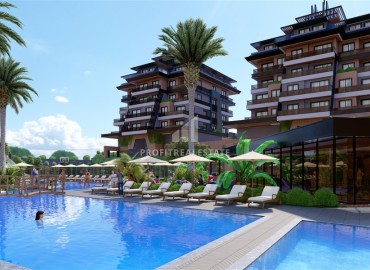 A profitable investment project in installments, on the first coastline, in the center of the prestigious Kargicak area, Alanya, 58-121 m2 13012 ID-13012 фото-10