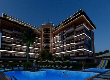 A profitable investment project in installments, on the first coastline, in the center of the prestigious Kargicak area, Alanya, 58-121 m2 13012 ID-13012 фото-14