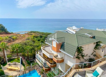 Дизайнерская трехкомнатная квартира с террасой и панорамным видом на море, в 300 метрах от пляжа в Конаклы, Алания ID-13015 фото-15