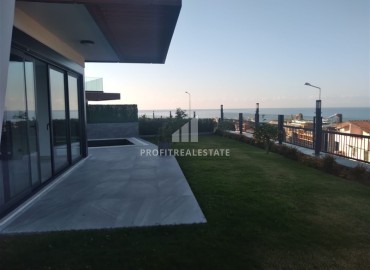 Абсолютно новая современная вилла 185 м2, с видом на море, без мебели, в Конаклы, Аланья ID-13033 фото-19