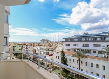 Элегантные трехкомнатные меблированные апартаменты 110 м2, с чудесным видом на море, в 500 центре Аланьи ID-13036 фото-19