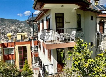 Furnished duplex apartment 2 + 1, 110m², with access to the garden in the center of Alanya, in Kale with stunning views ID-13047 фото-16