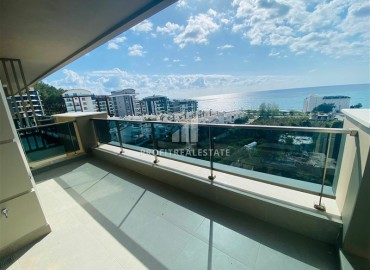 New two bedroom penthouse 130 m2, unfurnished, with panoramic sea views, 300 meters from the beach, Kargicak, Alanya ID-13063 фото-3