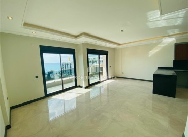 Новый трехкомнатный пентхаус 130 м2, без мебели, с панорамным видом на море, в 300 метрах от пляжа, Каргыджак, Аланья ID-13063 фото-16