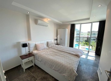 Светлая меблированная квартира 2+1, 130 м2, с большой террасой и видом на море в Джикджилли, Аланья ID-12200 фото-7