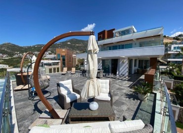 Bright furnished apartment 2 + 1, 130 m2, with a large terrace and sea views in Cikcilli, Alanya ID-12200 фото-13