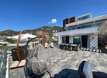 Bright furnished apartment 2 + 1, 130 m2, with a large terrace and sea views in Cikcilli, Alanya ID-12200 фото-18