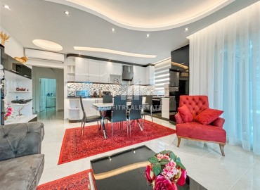 Elegant furnished two-bedroom apartment, 119m², in a luxury residence in Mahmutlar, Alanya ID-13160 фото-5