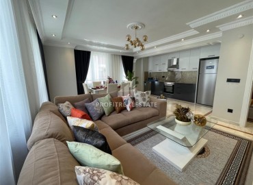 Stylish elegant two bedroom apartment 120 m2, 350 meters from the sea, in the center of Oba, Alanya ID-13196 фото-3