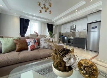 Stylish elegant two bedroom apartment 120 m2, 350 meters from the sea, in the center of Oba, Alanya ID-13196 фото-4
