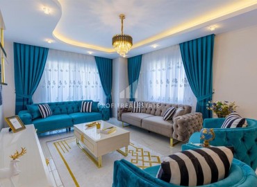 Luxury three bedroom apartment 150 m2, with a luxurious interior, 500 meters from the sea, Mahmutlar, Alanya ID-13203 фото-2