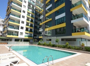 View furnished three bedroom apartment 140 m2, with a separate kitchen, in the center of Alanya ID-12204 фото-1